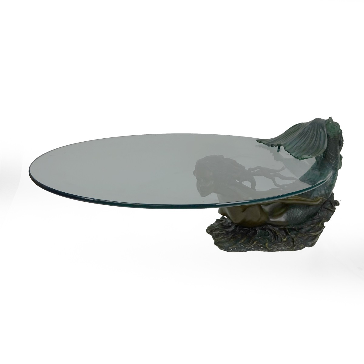 Bronze Mermaid Sculpture Coffee Table