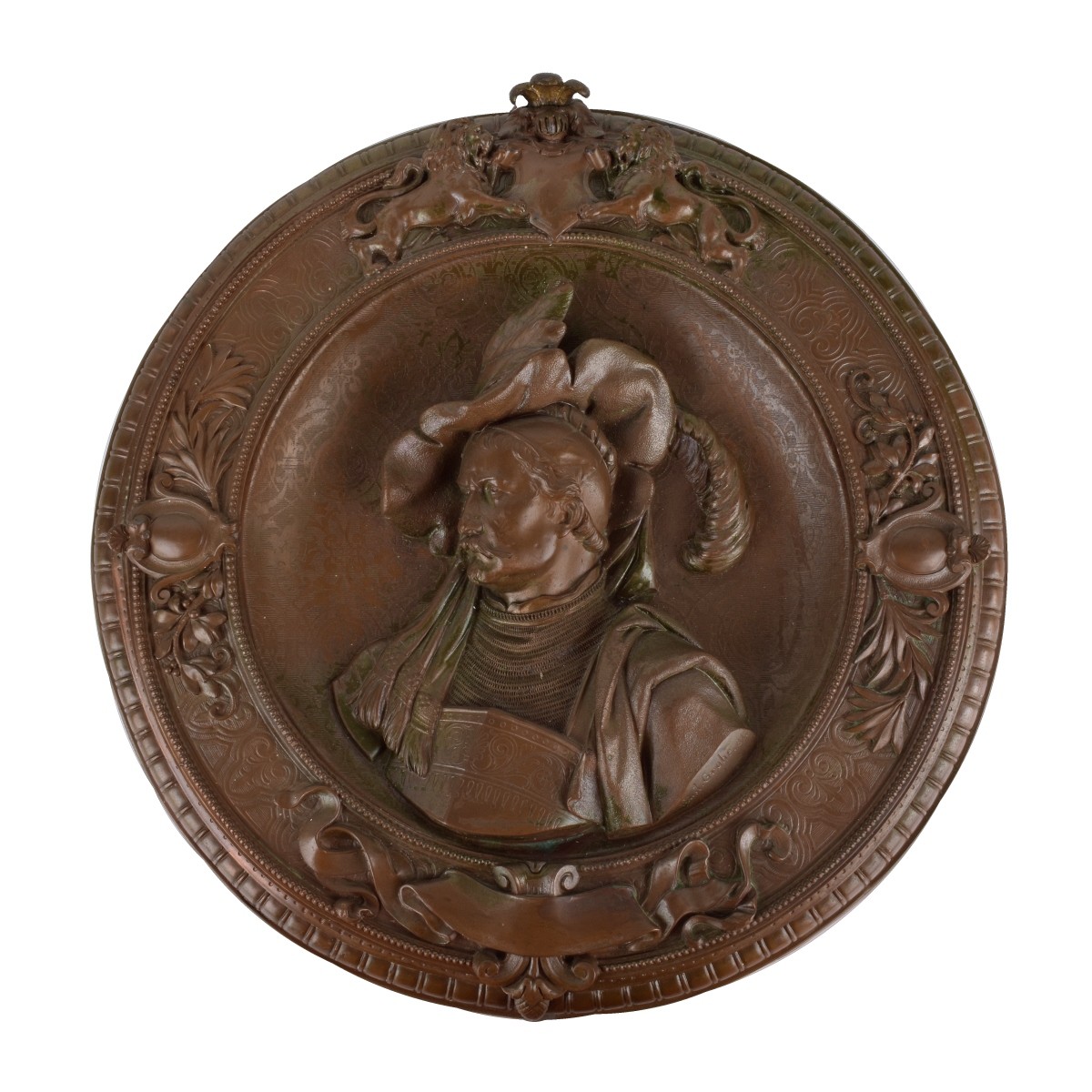 Gustave Grohe (c.1829-1906) Bronze Plaque