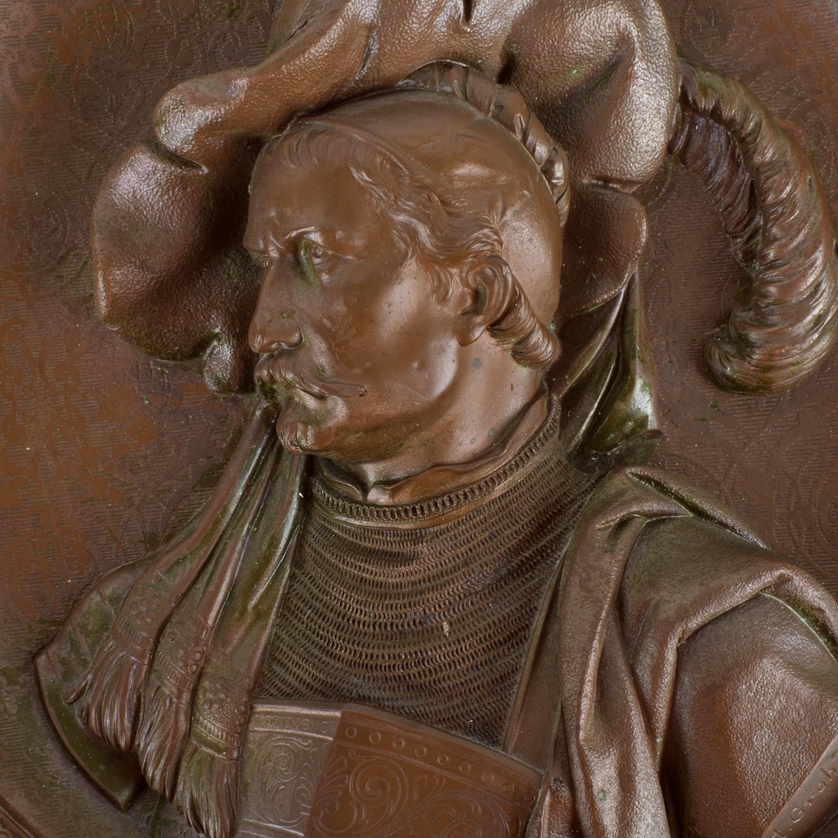 Gustave Grohe (c.1829-1906) Bronze Plaque