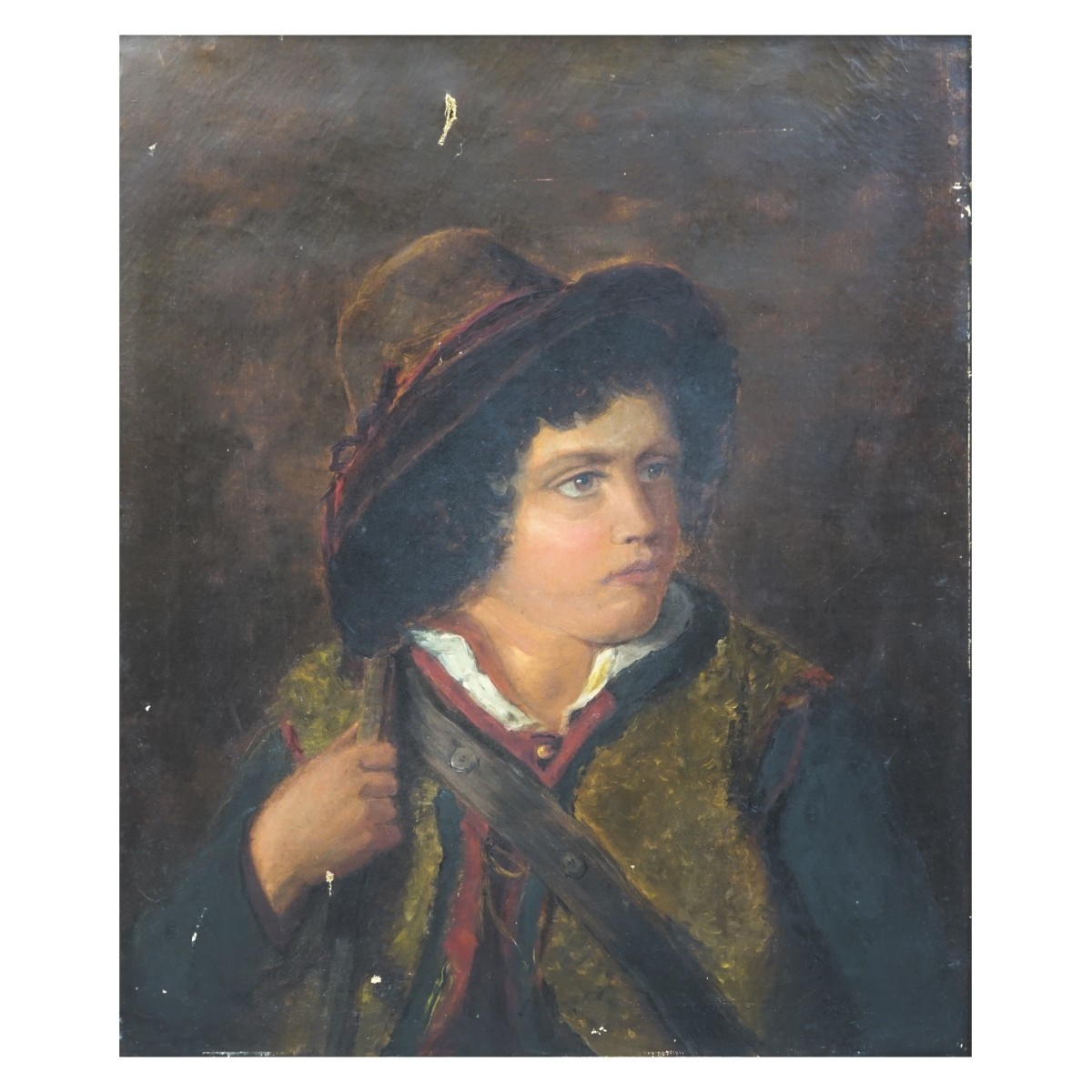 Antique English School Oil on Canvas