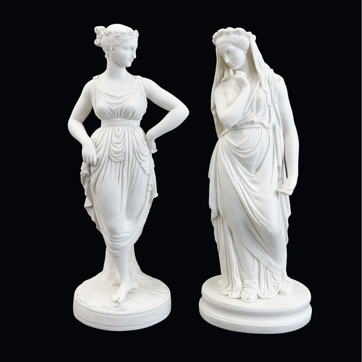 Two (2) Grecian Style Figurines