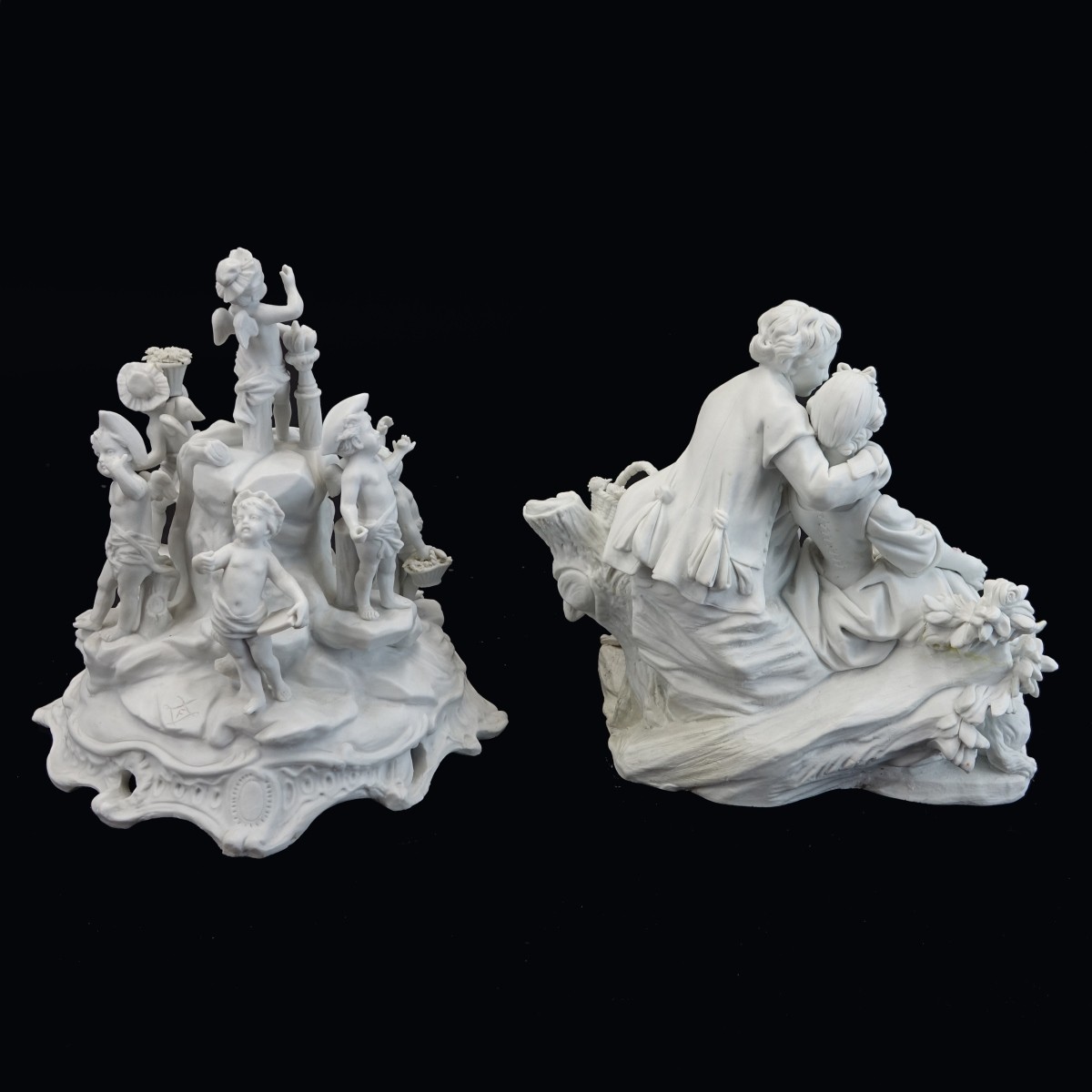 Two (2) Sevres Style Figural Groups