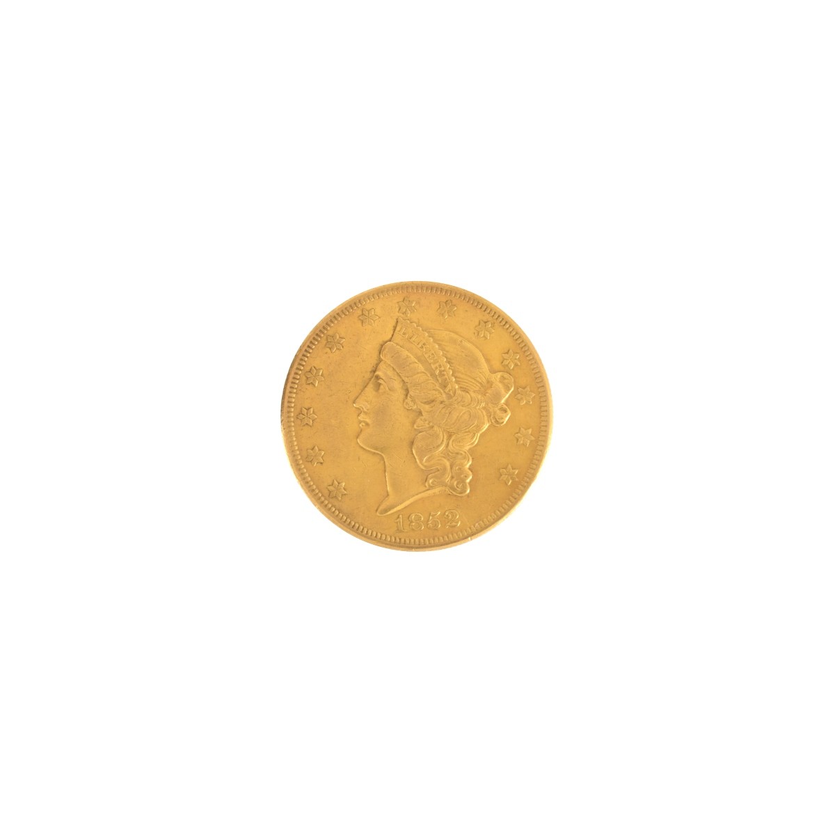 1852-O Liberty Head Gold $20.00