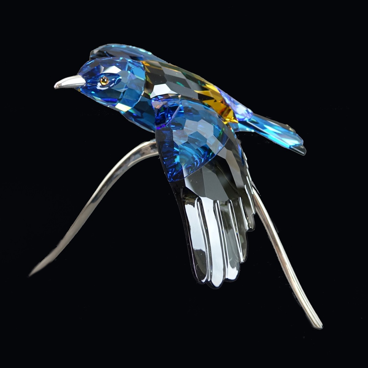 Swarovski Crystal Roller Blue Turquoise Bird