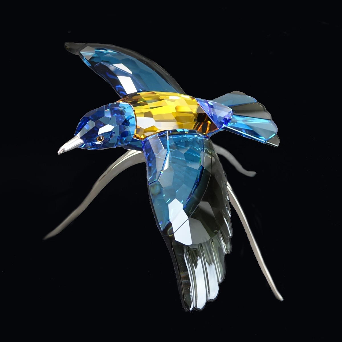 Swarovski Crystal Roller Blue Turquoise Bird