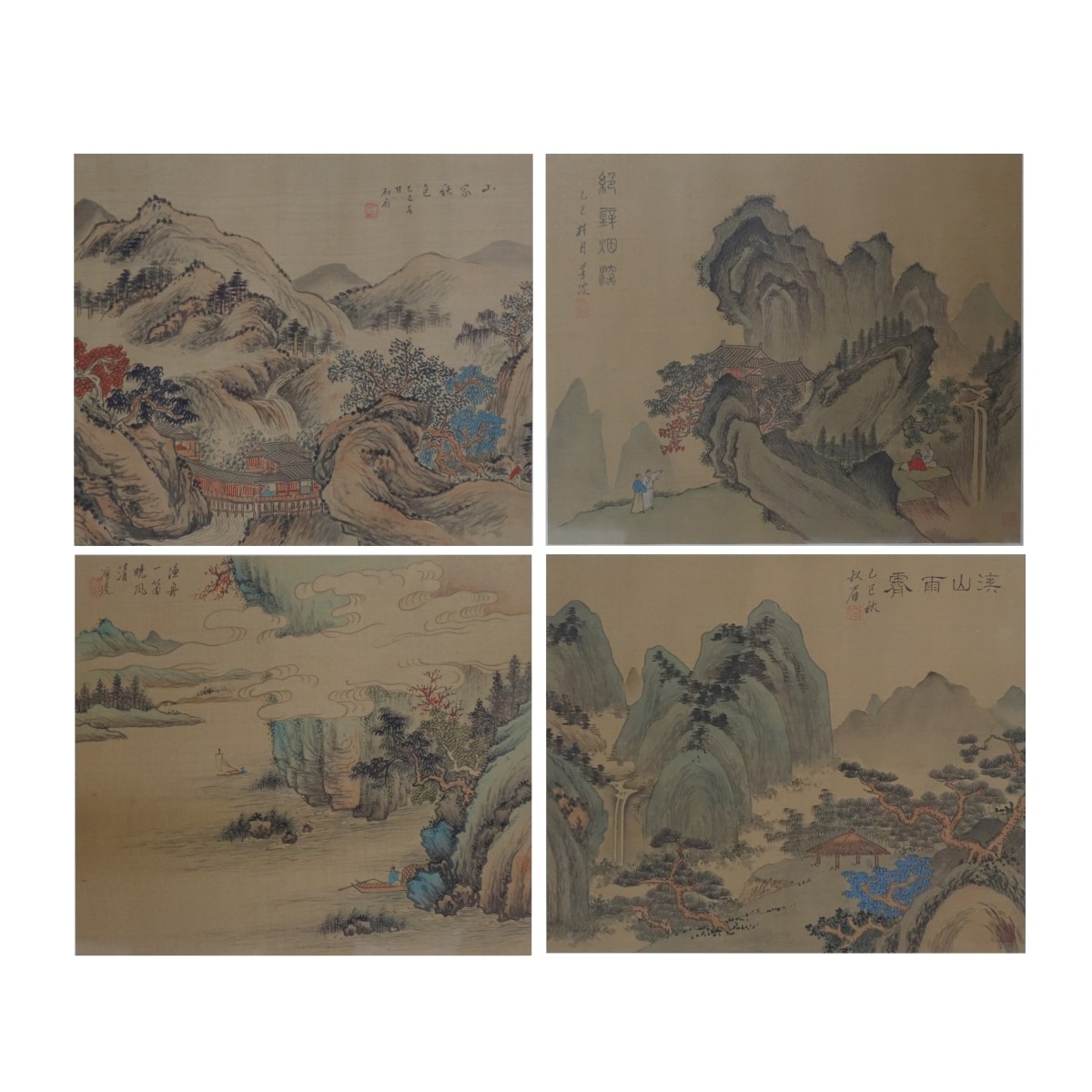 Chinese Silk Scroll Paintings