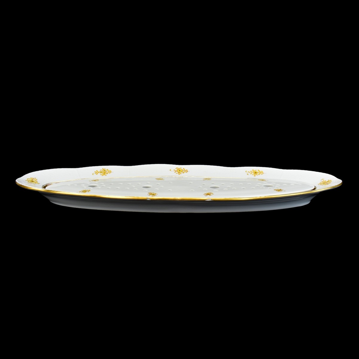 Herend Chinese Yellow Fish Platter