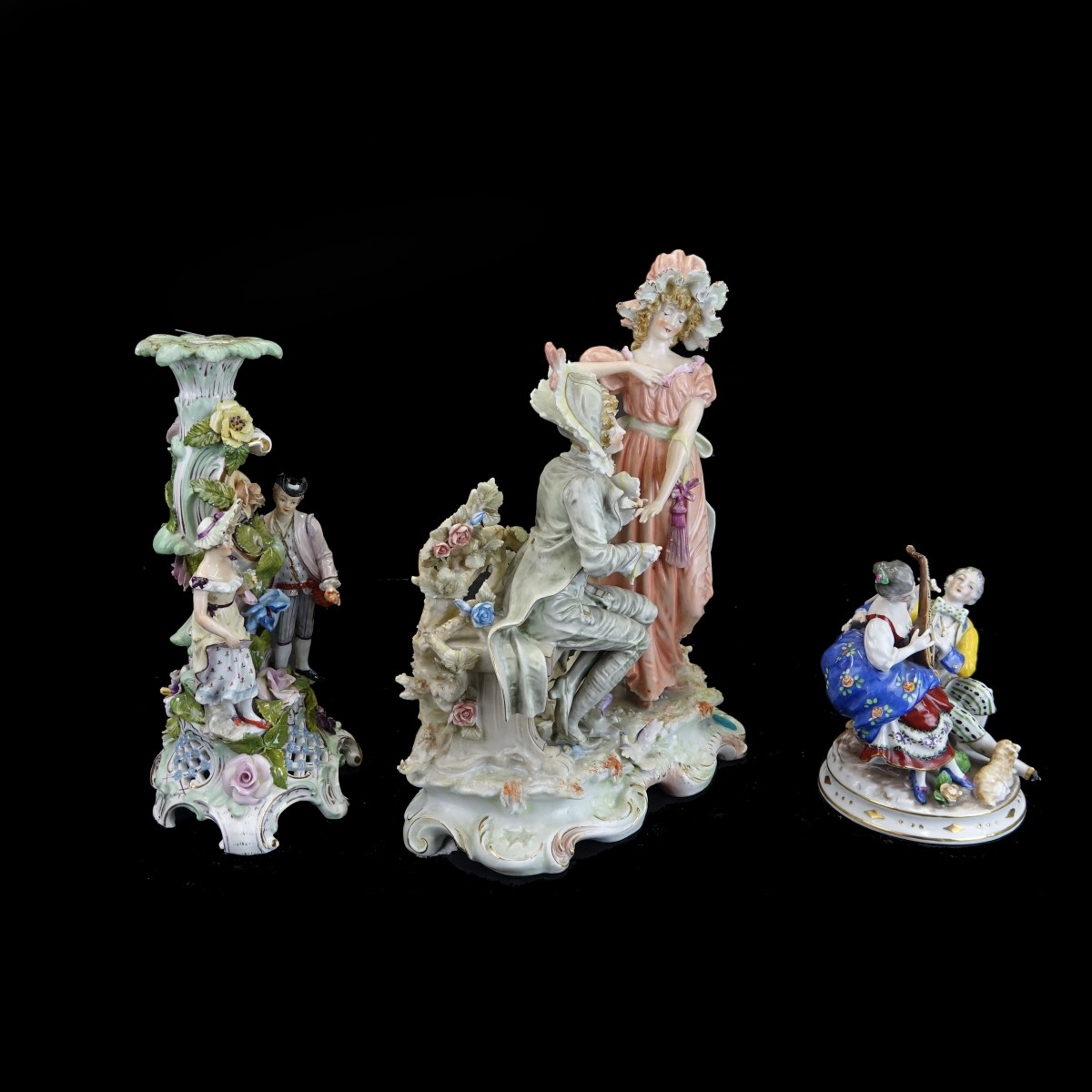 Three (3) Vintage Porcelain Figurines