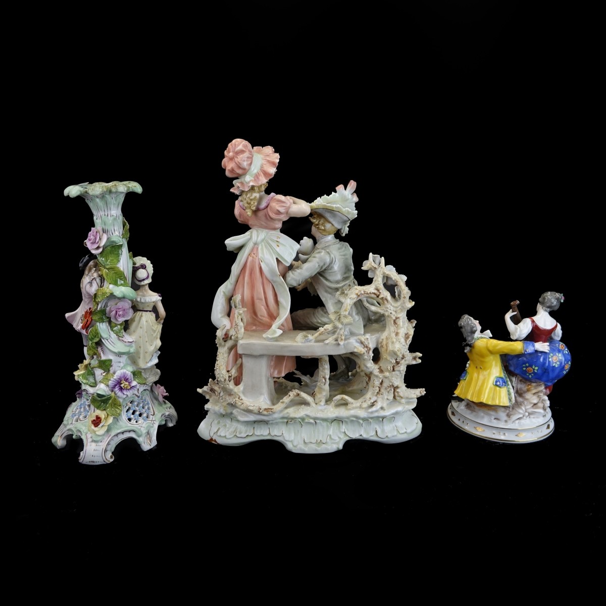 Three (3) Vintage Porcelain Figurines