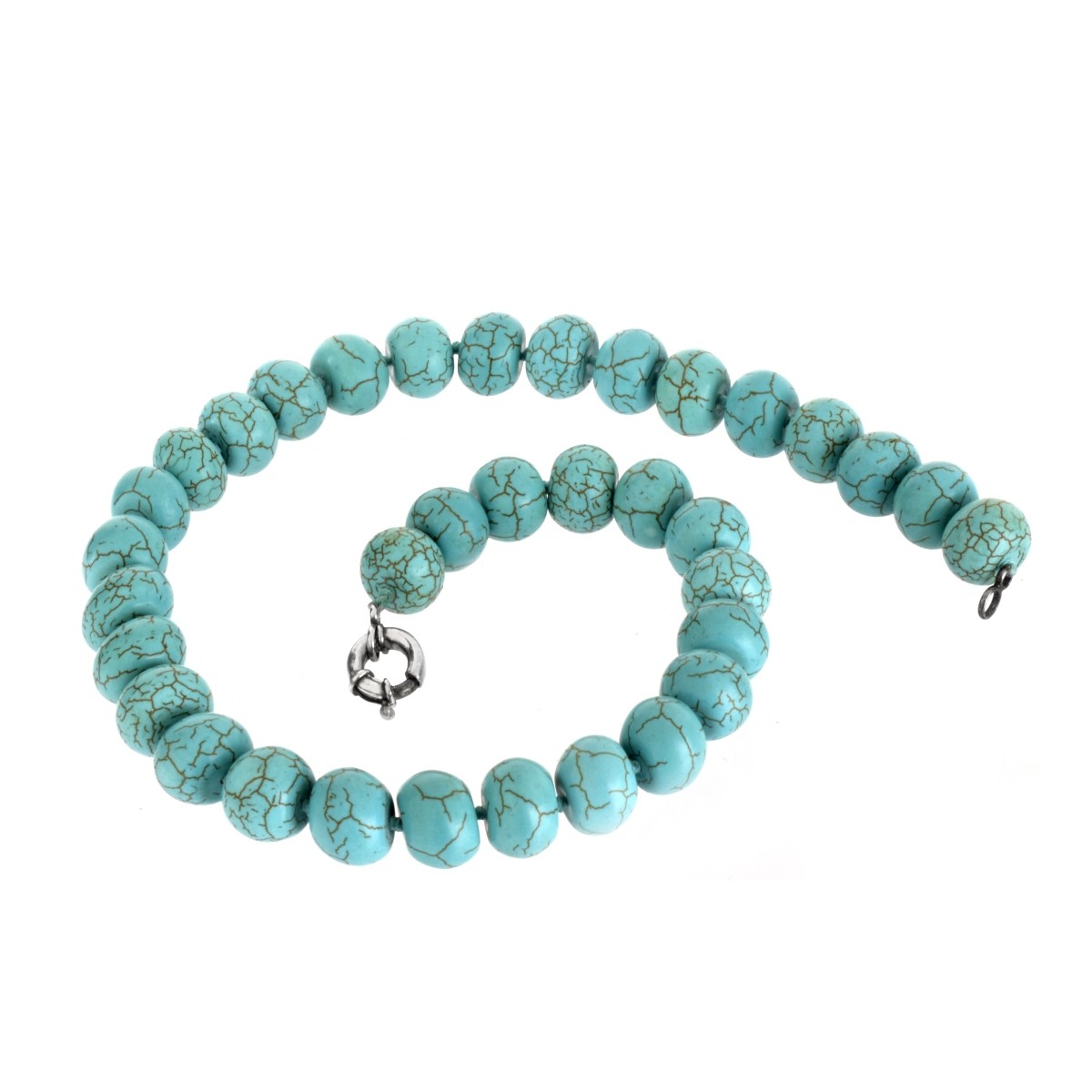 Vintage Turquoise Beaded Necklace