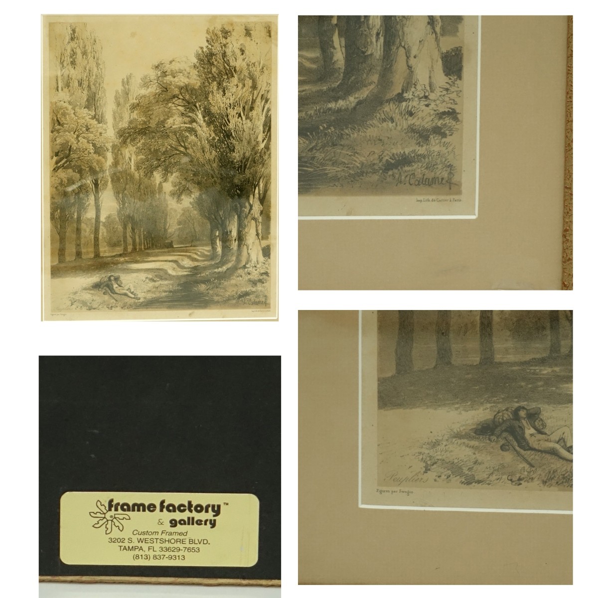 3 Alexandre Calame (1810-1864) Swiss Lithographs