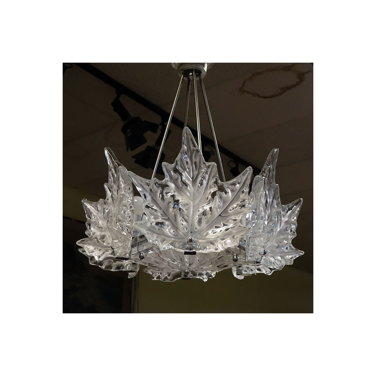 Lalique "Champ Elysees" Crystal Chandelier