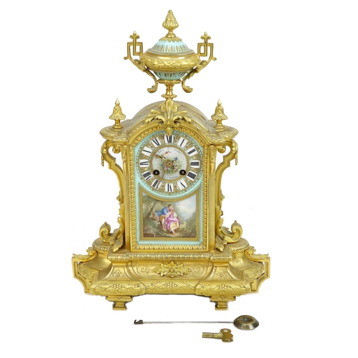 Emile Friedley Sevres Mantle Clock