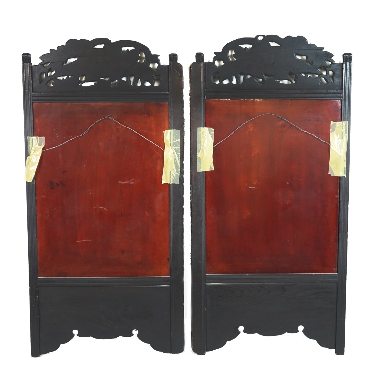 Pair of Japanese Shibayama Panels