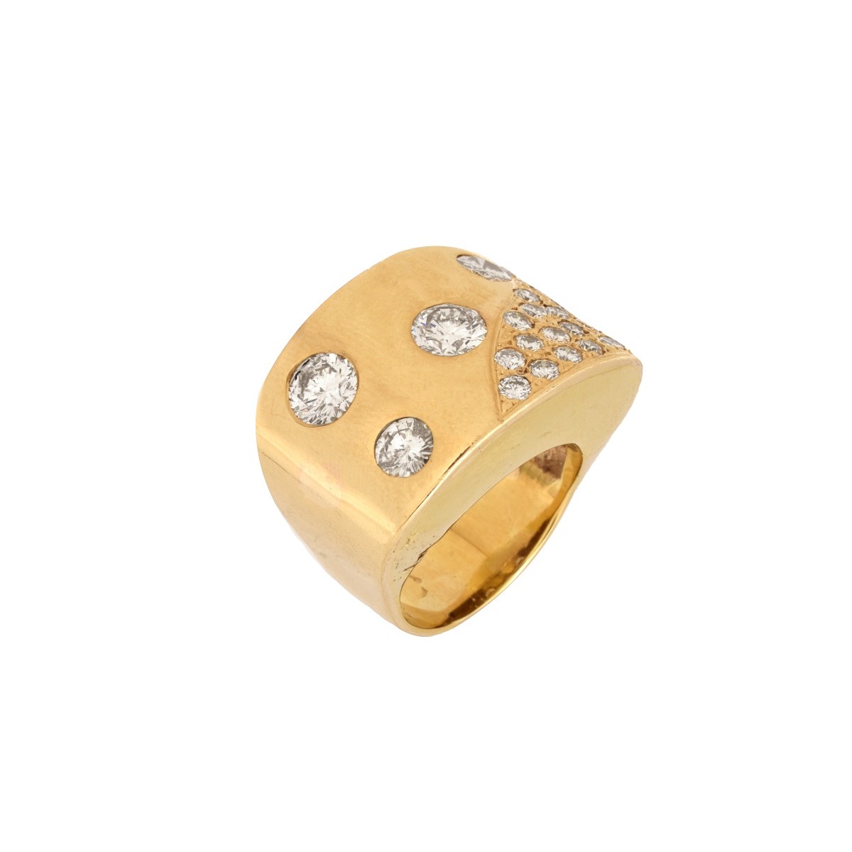 Diamond and 18K Ring