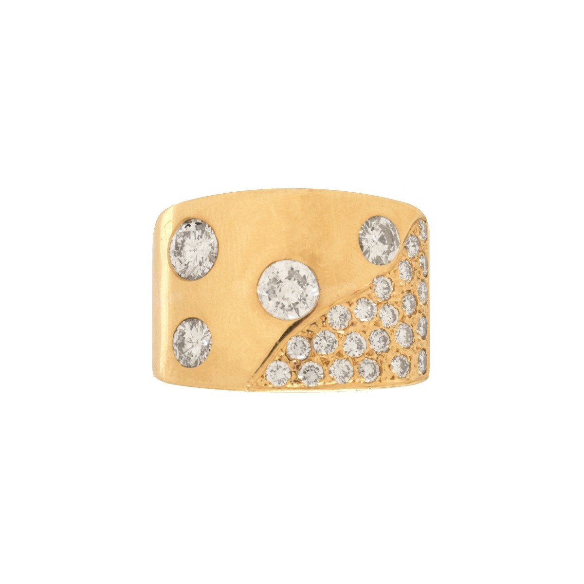 Diamond and 18K Ring