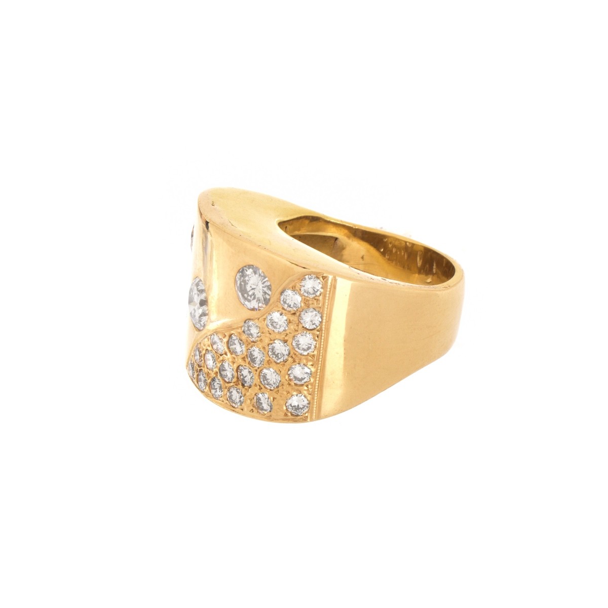 Diamond and 18K Ring