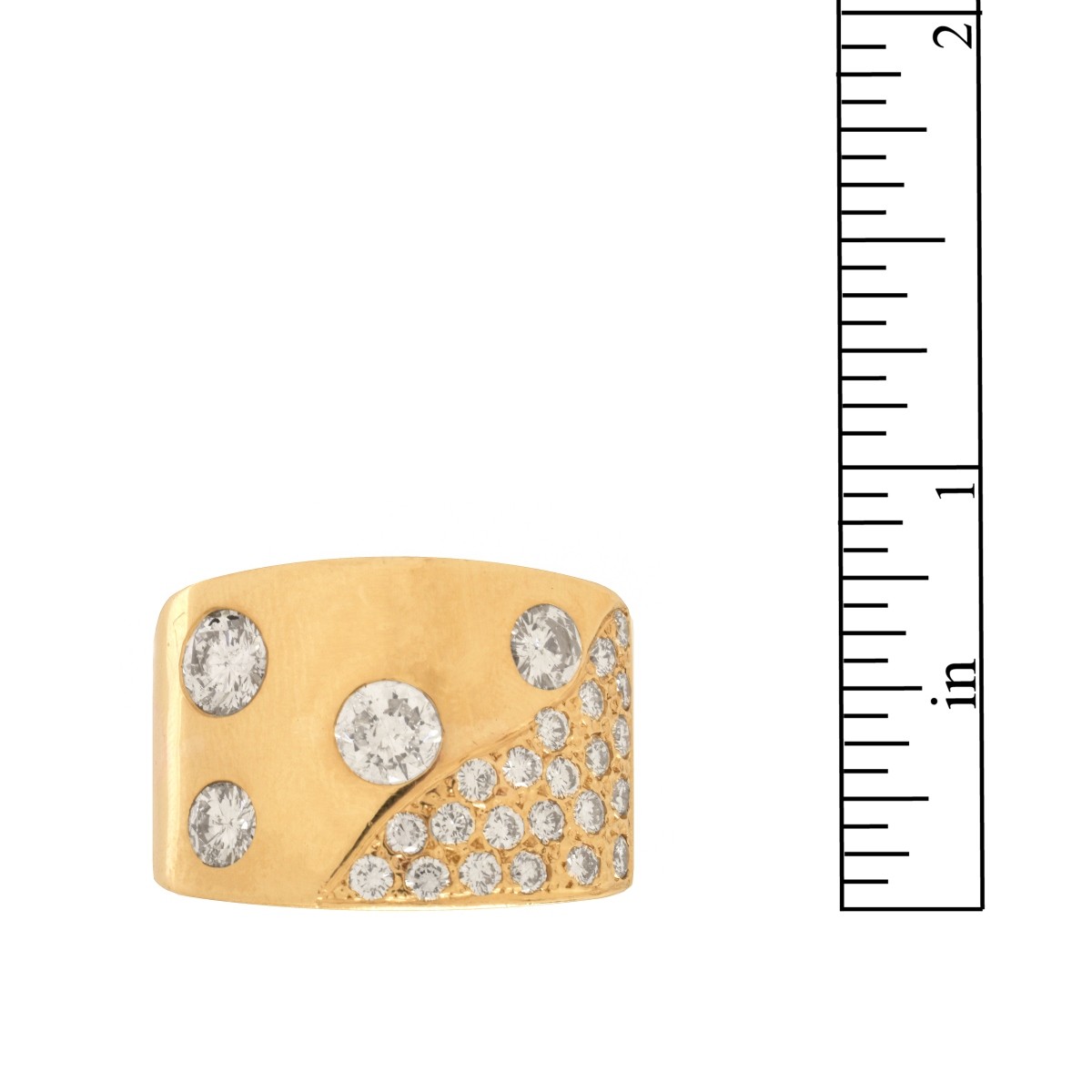 Diamond and 18K Ring