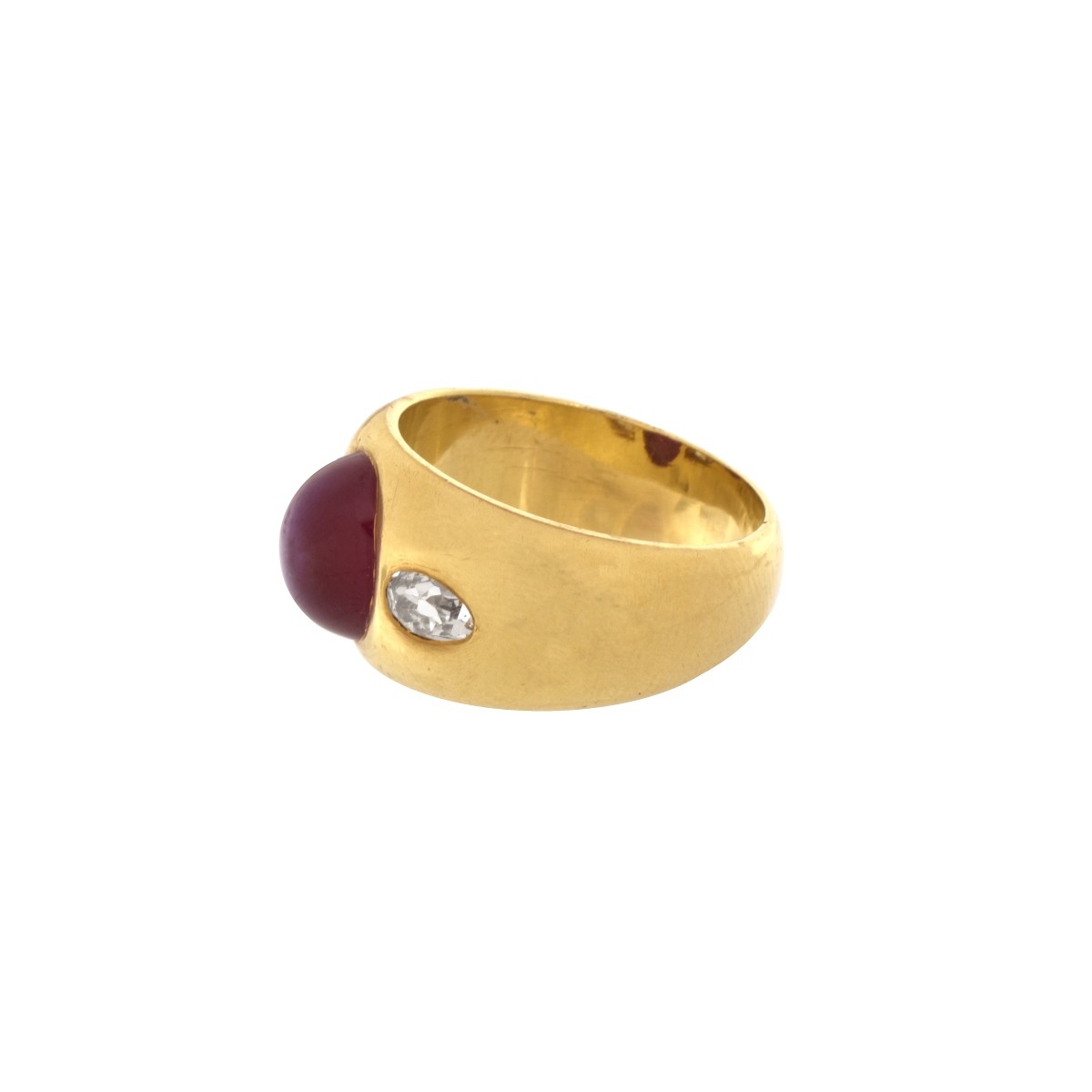 Ruby, Diamond and 18K Ring