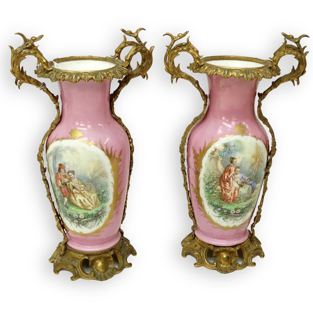 French Sevres Style Vases