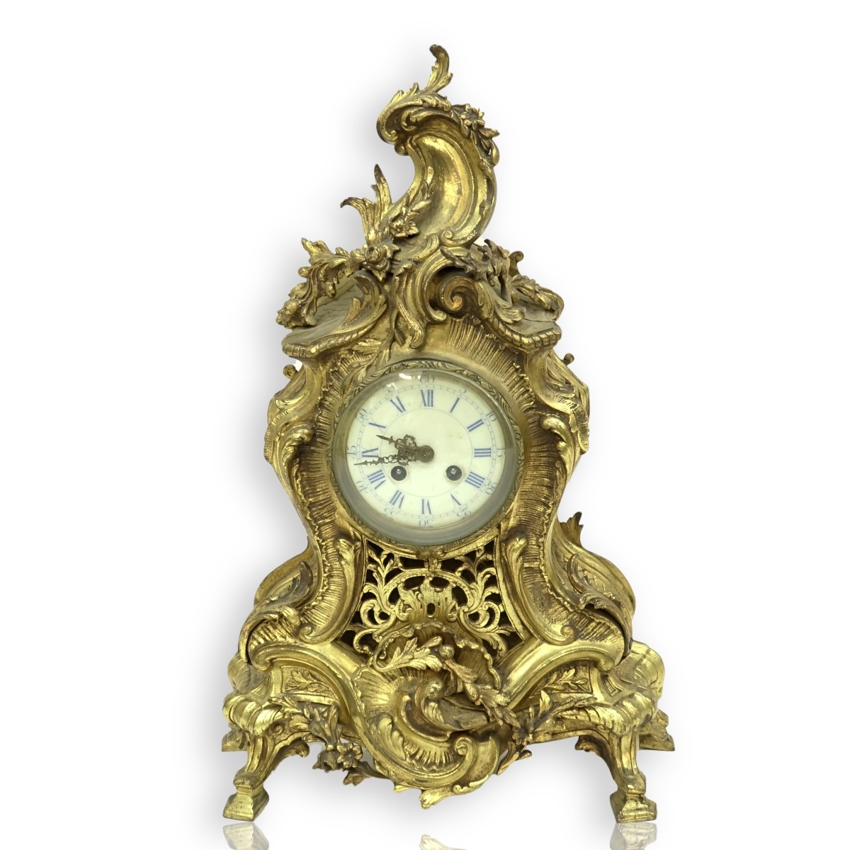 Gilt Bronze Mantle Clock