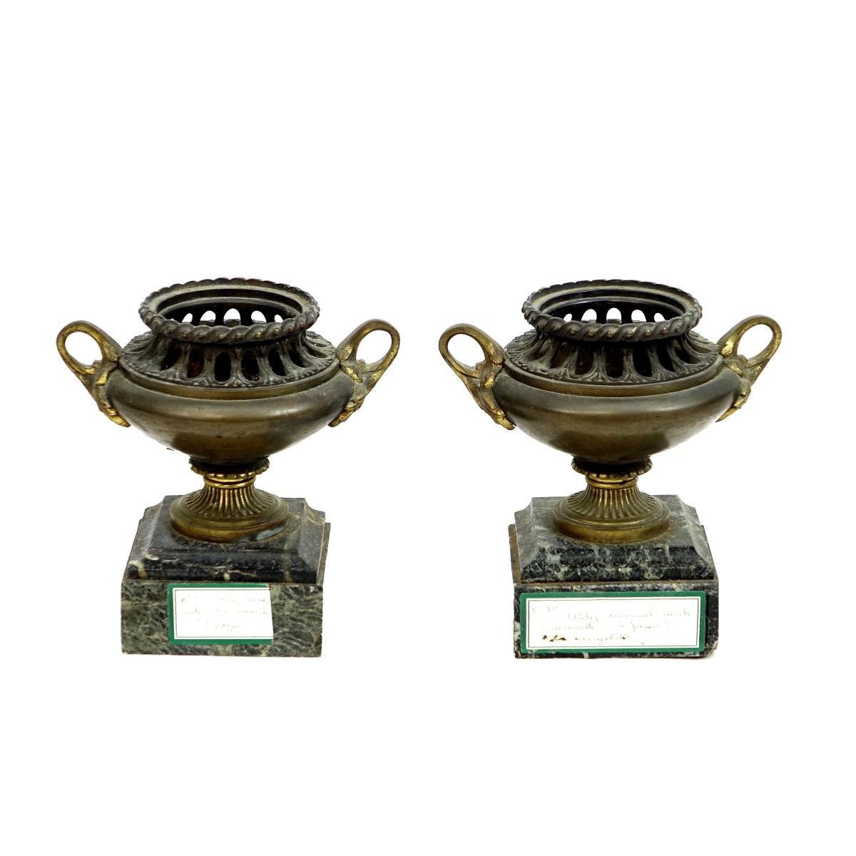 Pair of Antique Cassolettes