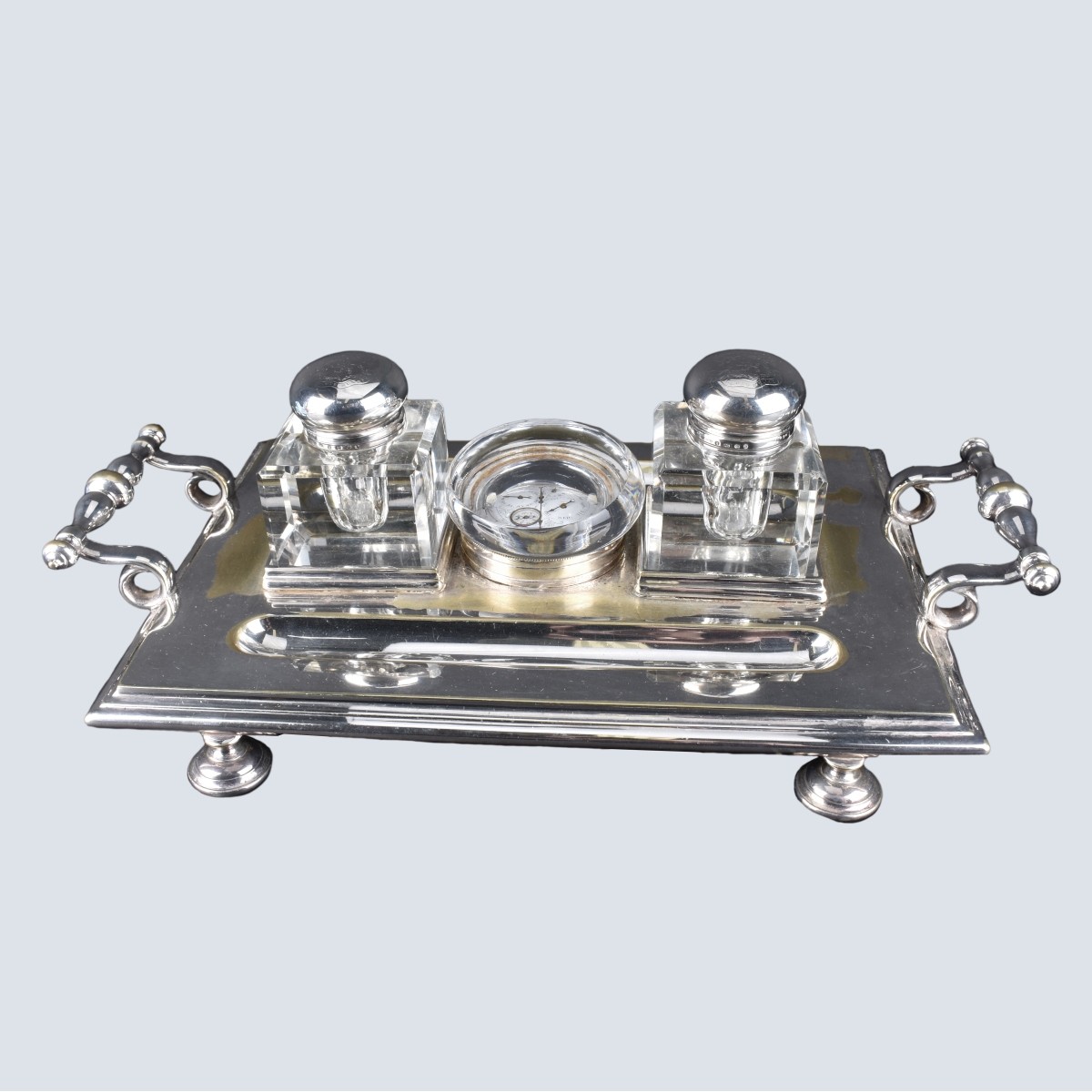 Antique English Hallmark Inkstand