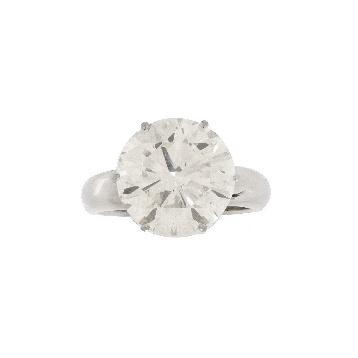 9.39 Carat Diamond and 18K Engagement Ring