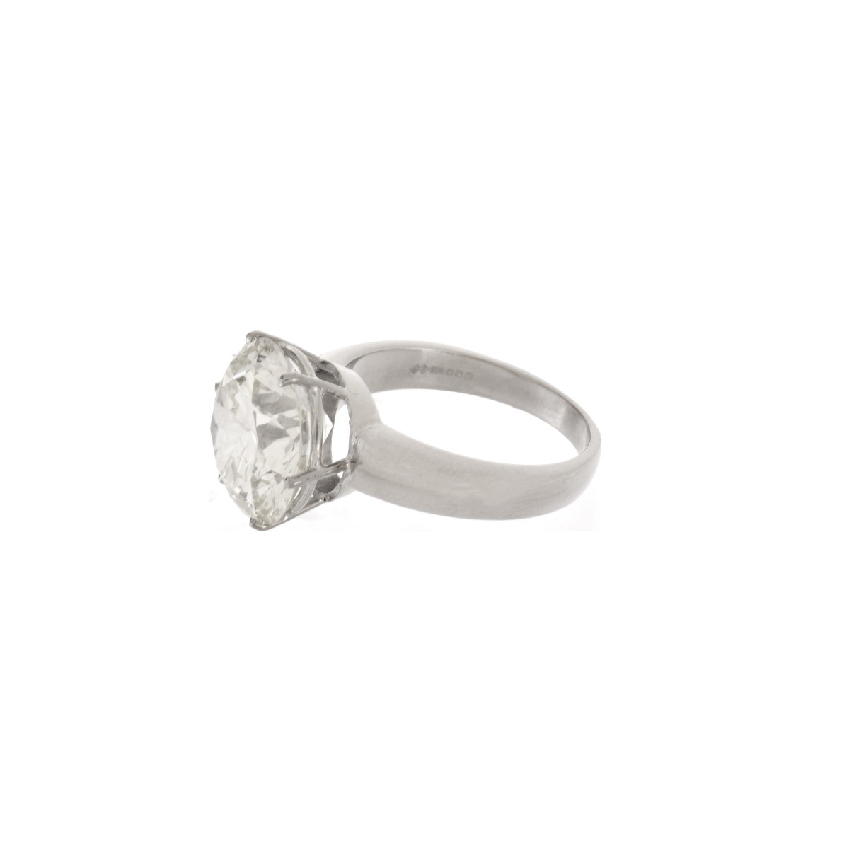 9.39 Carat Diamond and 18K Engagement Ring