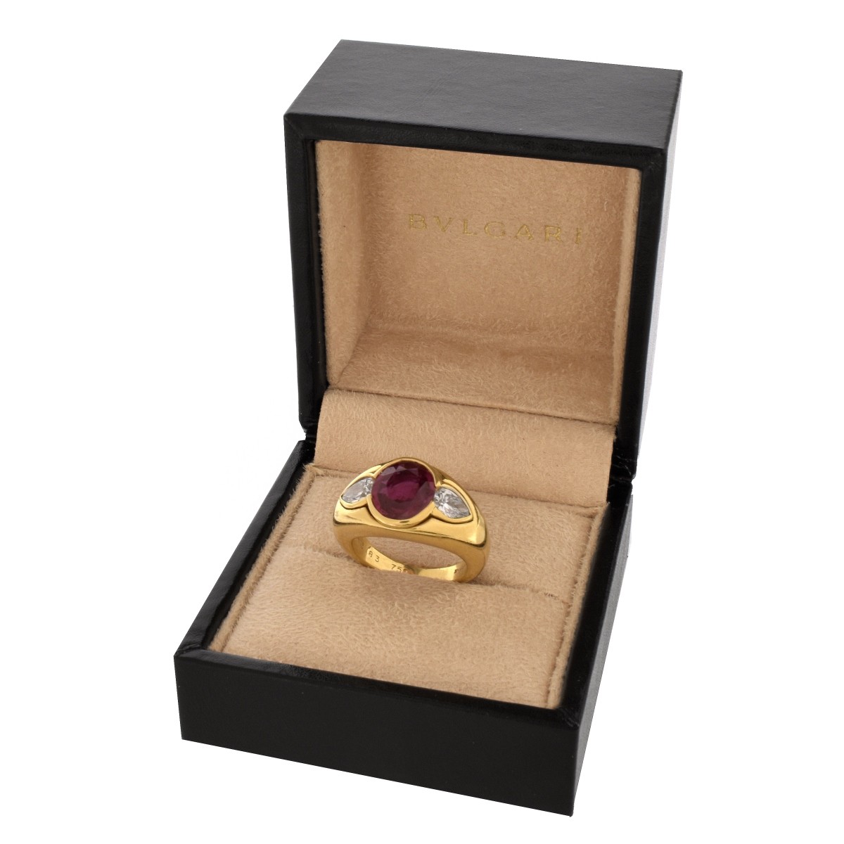 Bulgari Ruby, Diamond and 18K Ring