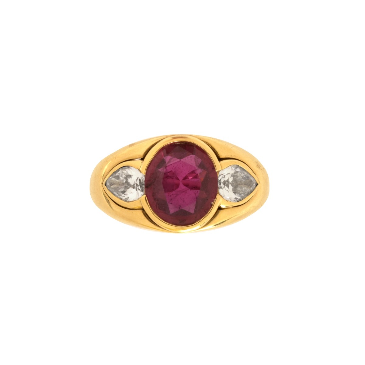 Bulgari Ruby, Diamond and 18K Ring