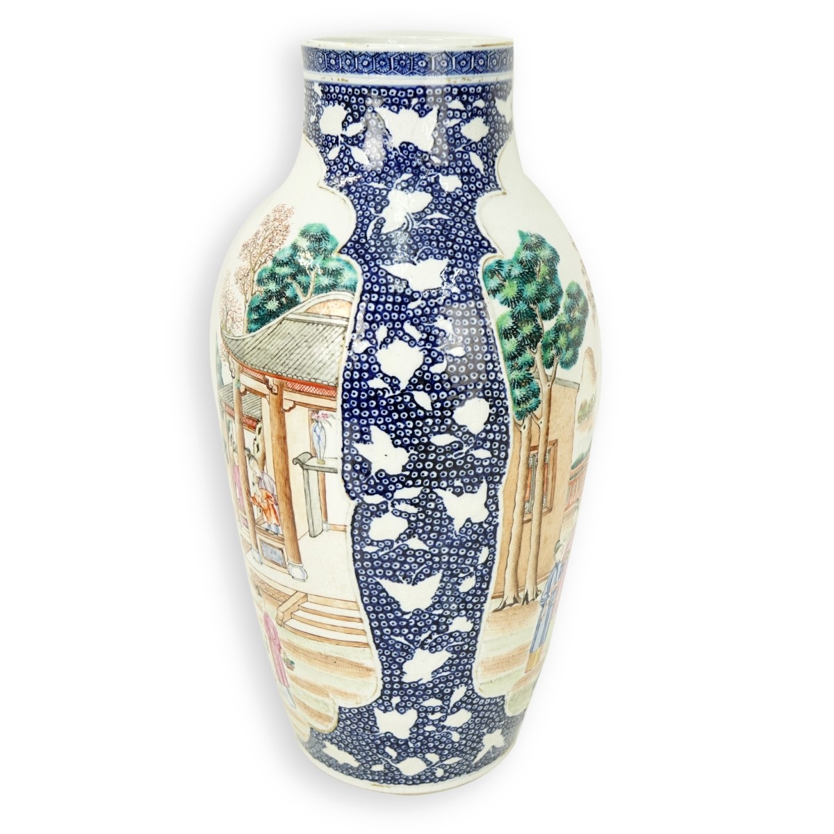 Antique Chinese Mandarin Porcelain Vase