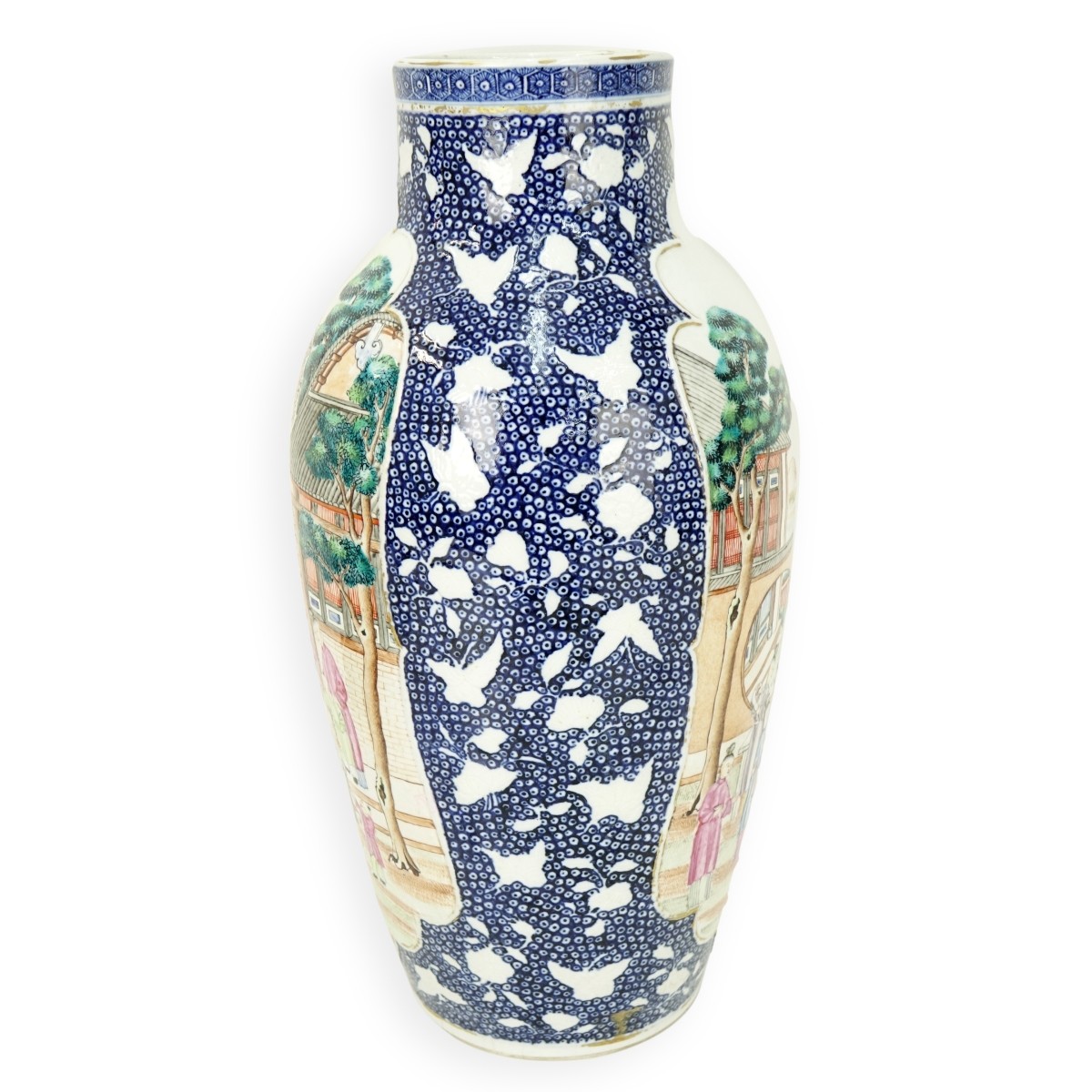 Antique Chinese Mandarin Porcelain Vase