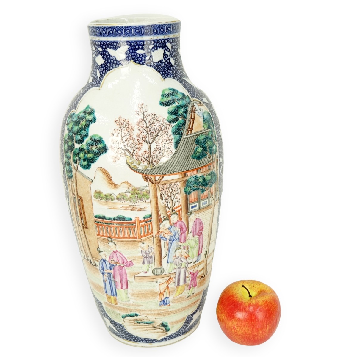 Antique Chinese Mandarin Porcelain Vase