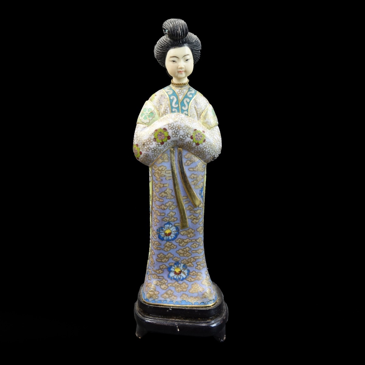 Chinese Cloisonne Geisha | Kodner Auctions