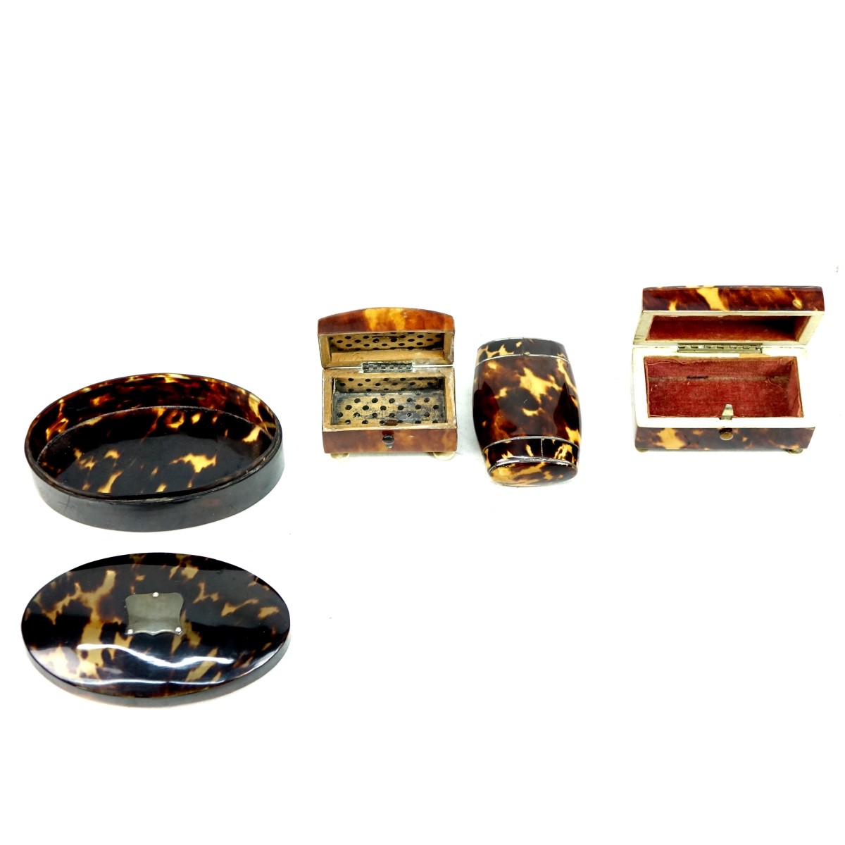 4 Tortoise Shell Boxes