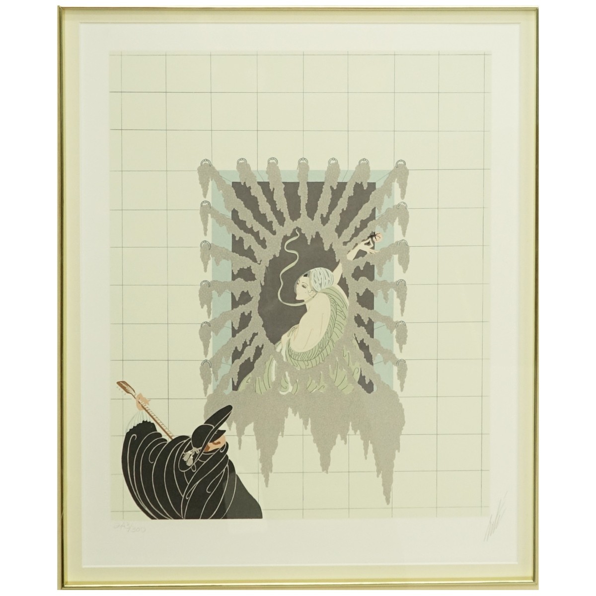 Erte "La Serenade 1979" Serigraph