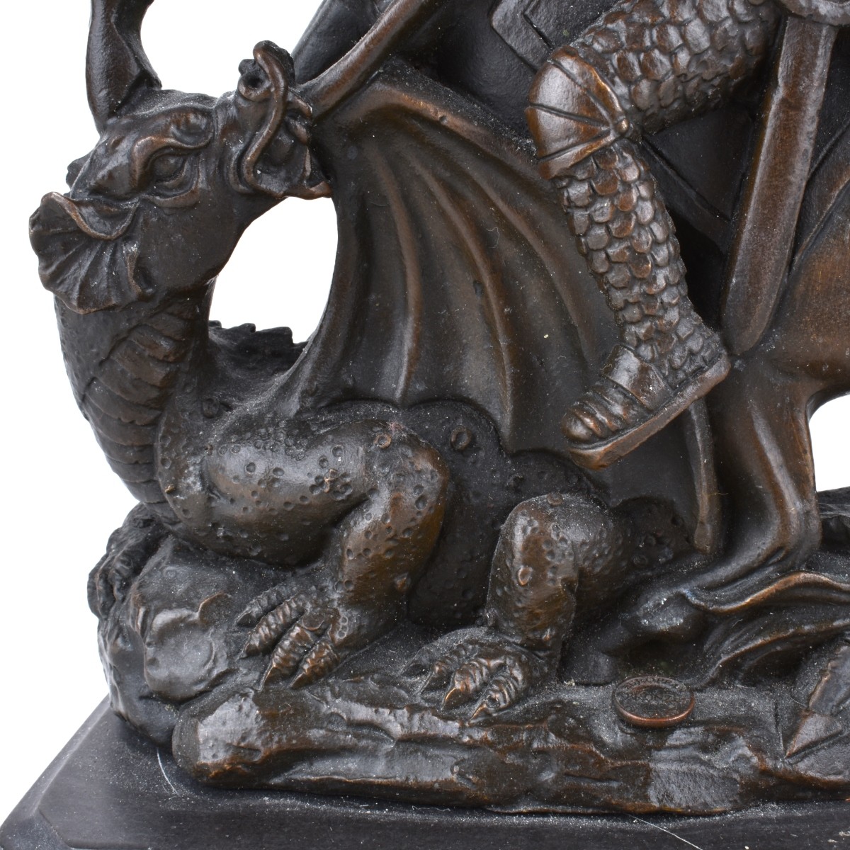 20th Century Bronze Medieval Style Sculpture