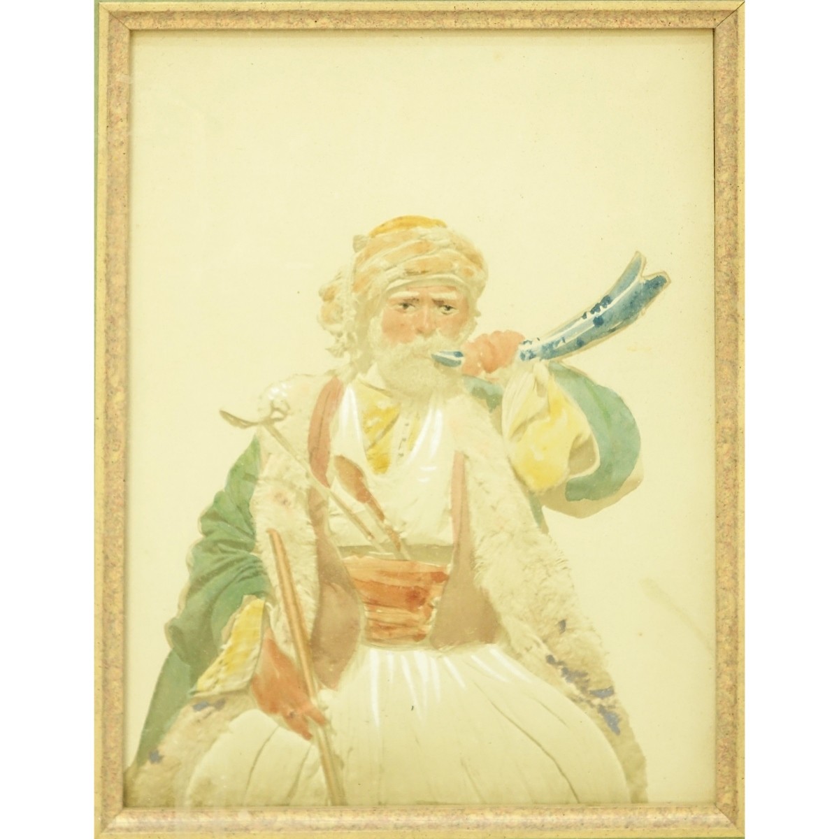 Two (2) Orientalist Watercolors "Portraits"