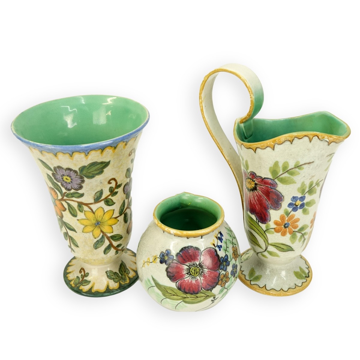 Three (3) Gouda Art Pottery Tableware