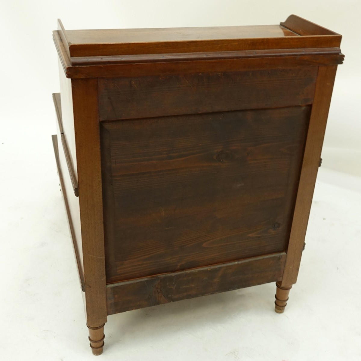 Mahogany Three Stair Library Steps