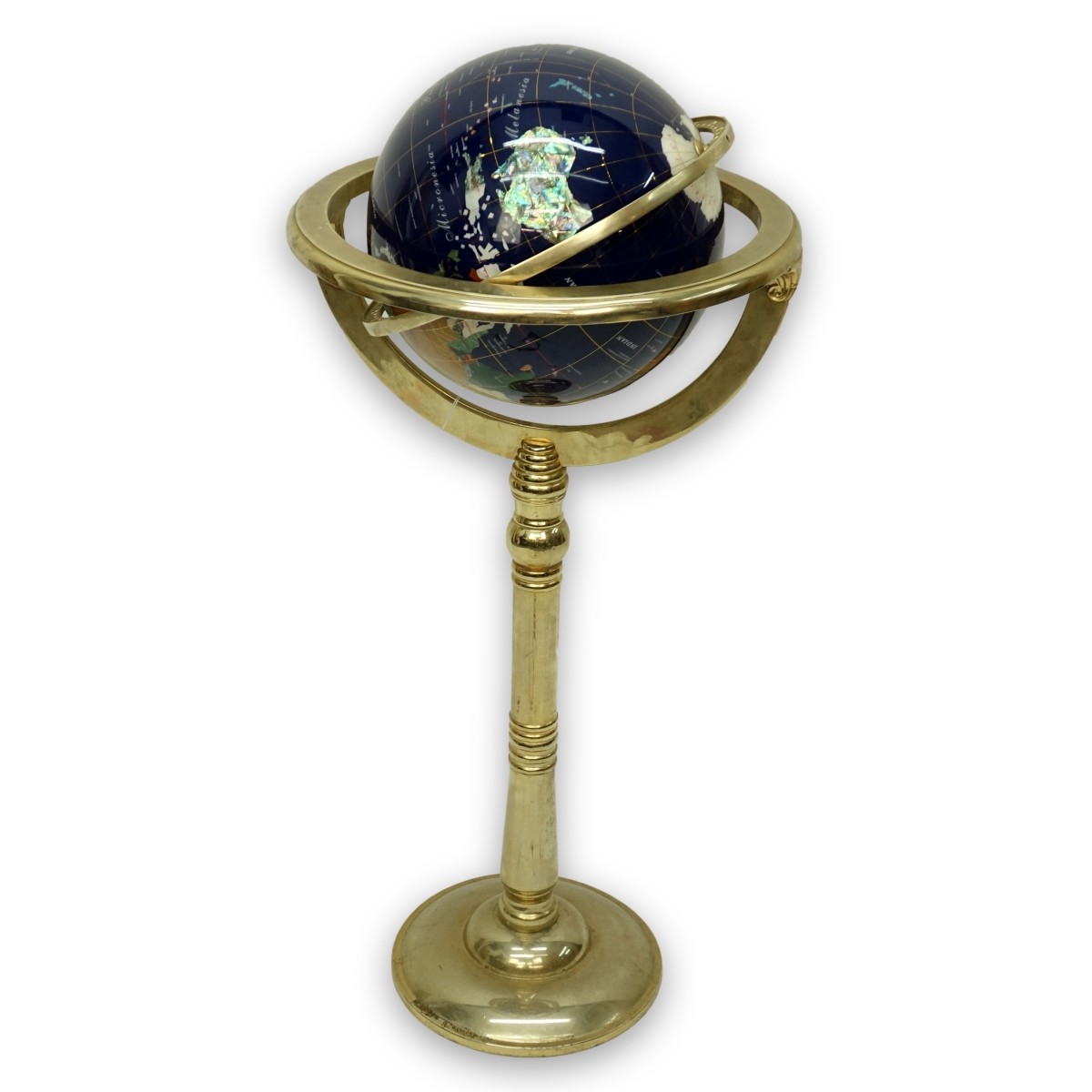 Vintage Gemstone Globe