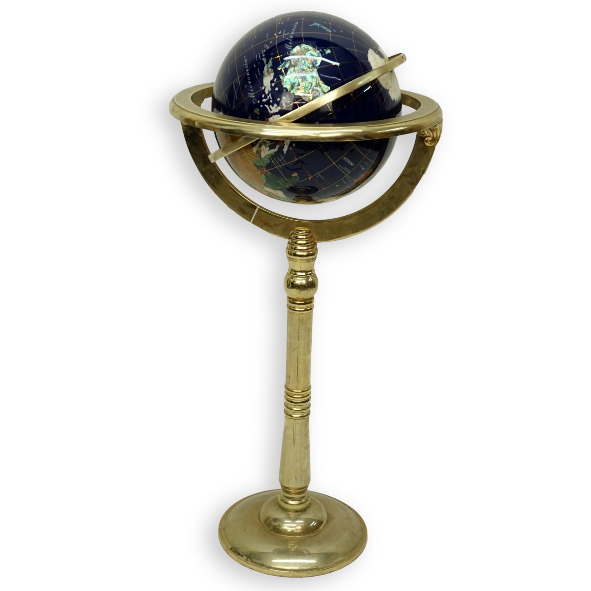 Vintage Gemstone Globe