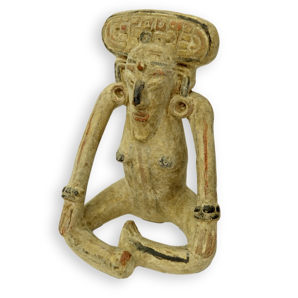 Pre Columbian Seated Figurine