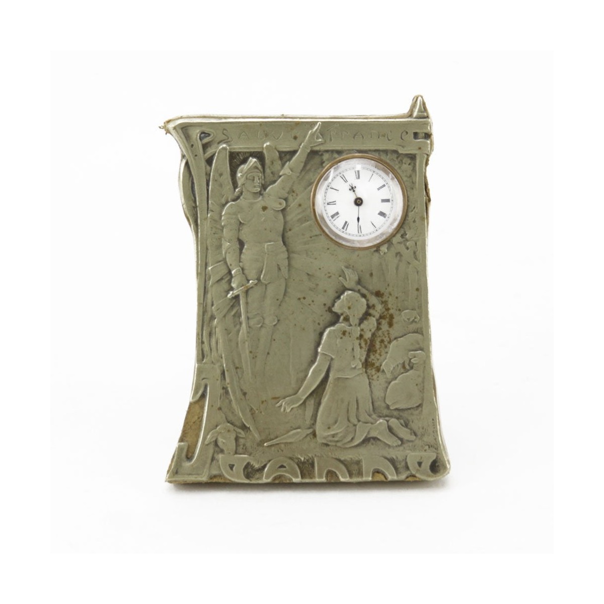 Swiss Huguenin Brothers Easel Clock