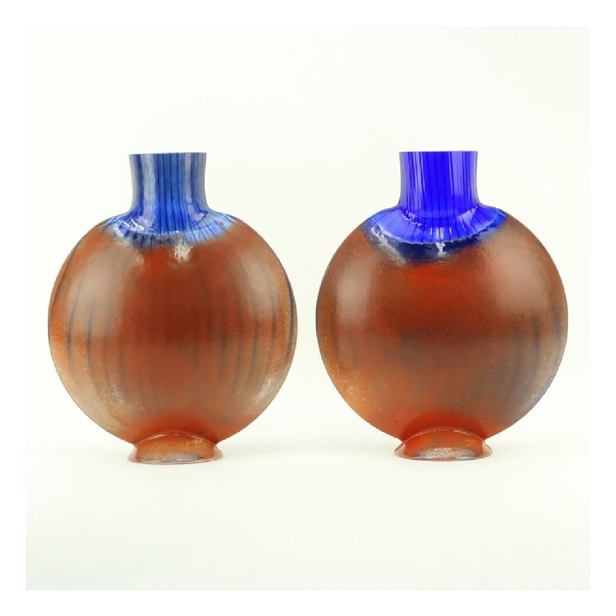Pair of Kosta Boda Glass Vases