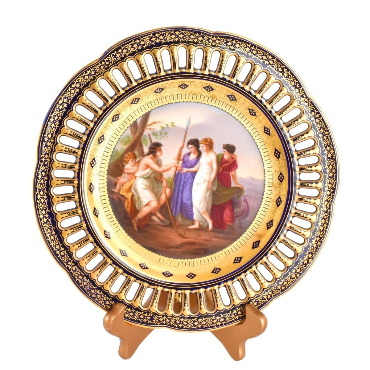 19/20C Fischer Mieg "Angelica Kauffman" Plate