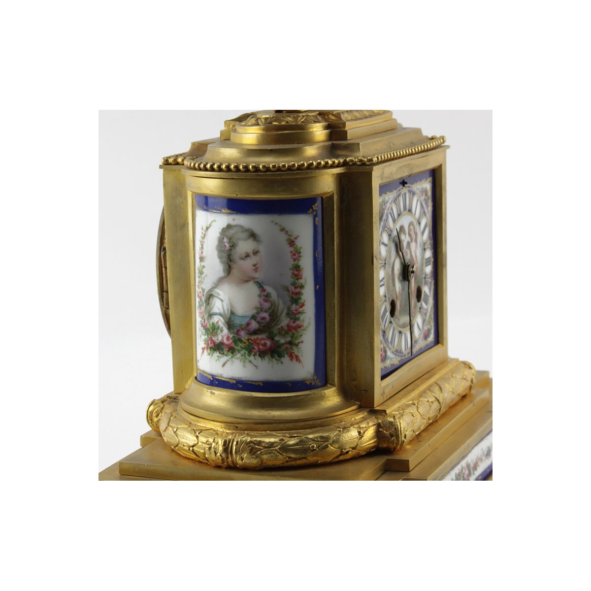 Antique French Louis XVI Style Clock Set