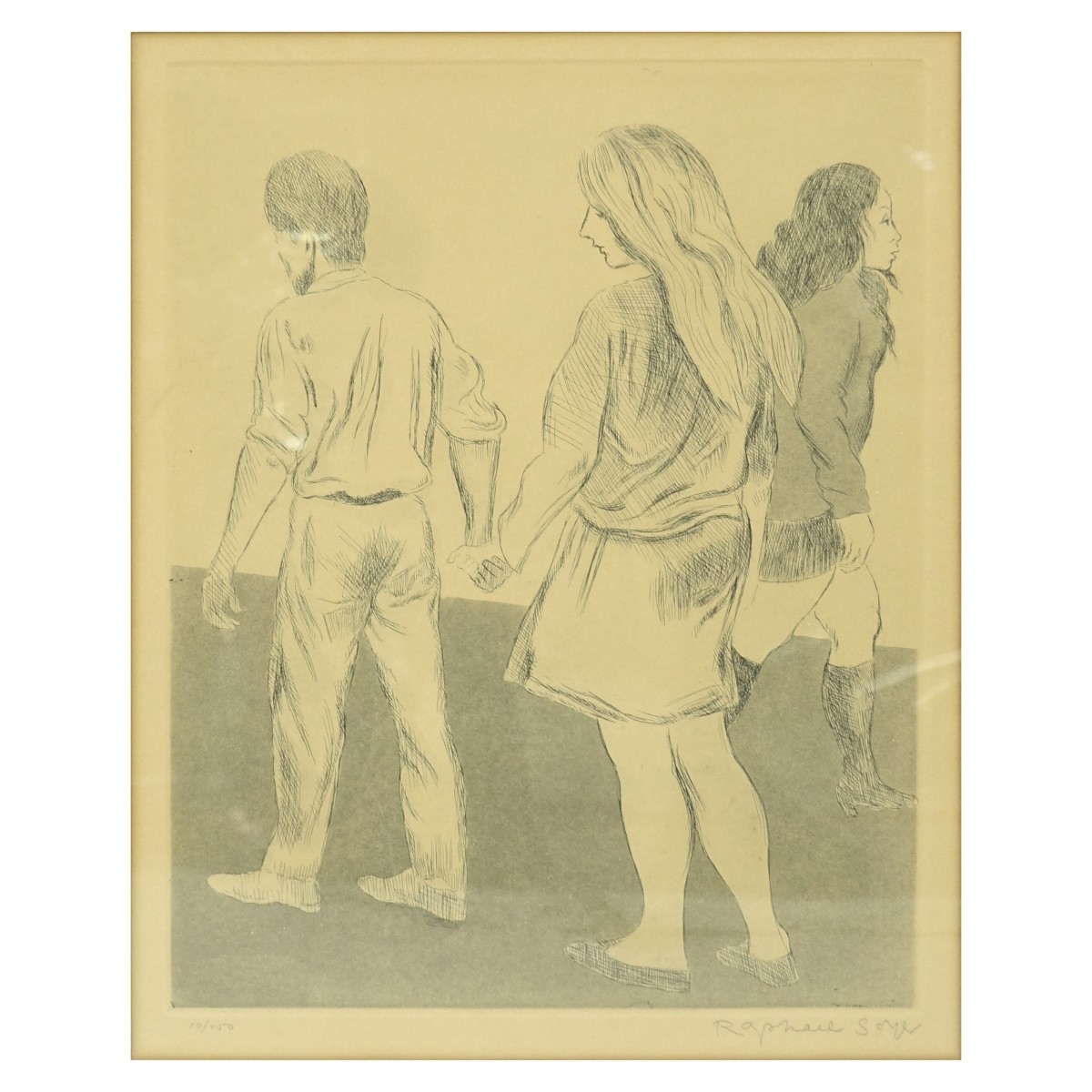 Raphael Soyer (1899 - 1987) Etching