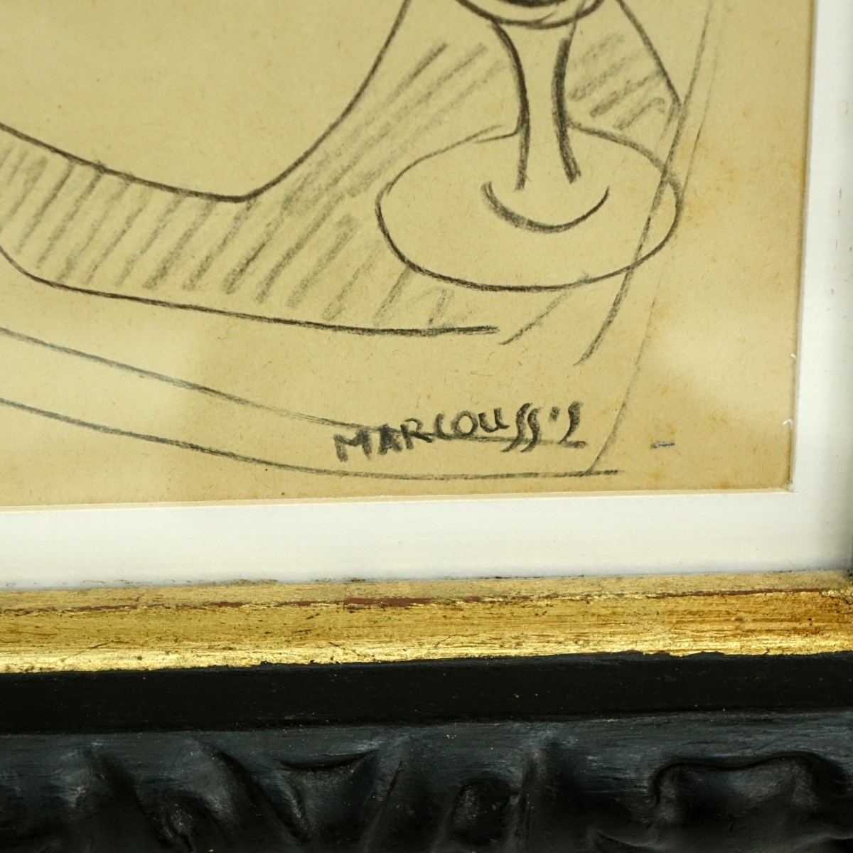 Attributed to: Louis Marcoussis Pencil Drawing